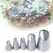 5Pcs/Set Russian Flower Icing Piping Nozzles Tip Pastry Cake DIY Tool F3T4