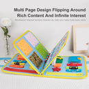 Kids Busy Board Felt Cloth Zipper Buckle Bag Toys Montessori Early Education