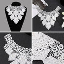 Embroidered Lace Lace Fabric Applique Embroidery Collar Neckline Accessories