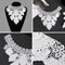 Embroidered Lace Lace Fabric Applique Embroidery Collar Neckline Accessories
