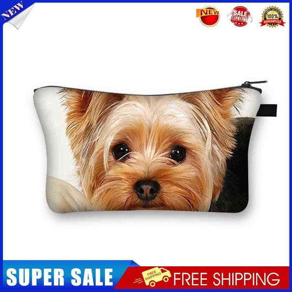 #A Dog Printed Hand Hold Travel Storage Cosmetic Bag Toiletry Bag