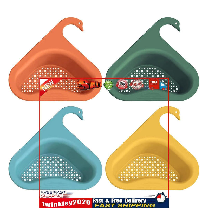 Colander Sink Strainer Kitchen Sink Shelf Faucet Hanging Drain Rack (4pcs) Newly