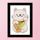 DIY Cross Stitch 11CT Stamped Cartoon Animal Canvas Kit Needlework Artwork Craft
