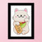 DIY Cross Stitch 11CT Stamped Cartoon Animal Canvas Kit Needlework Artwork Craft