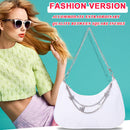 Retro Women Solid Color Small Shoulder Bags Ladies Butterfly Chain Hobos Handbag