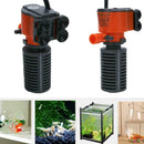 3 in 1 Aquarium Filter Submersible Oxygen Internal Tank Air Pump Water Fish