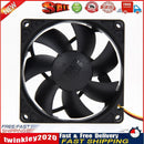 Mute 80mm Computer PC Case 3/4 Pin Cooling Fan with Screw Pad for PC CUP  Newly