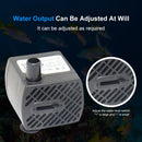 150L/H 2W 4 LED Light Submersible Aquarium Ultra-quiet Landscape Pond Water Pump