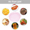 Silicone Air Fryer Liner Reusable Oven Baking BBQ Fryer Pan Mat (Pink)