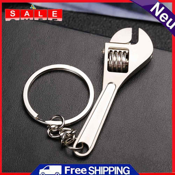 Creative Adjustable Wrench Keychain Metal Keychain