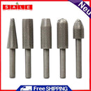 5pcs Woodworking Steel File Carving Hand Tool 6mm Shank Drill Bit Metal Grinding