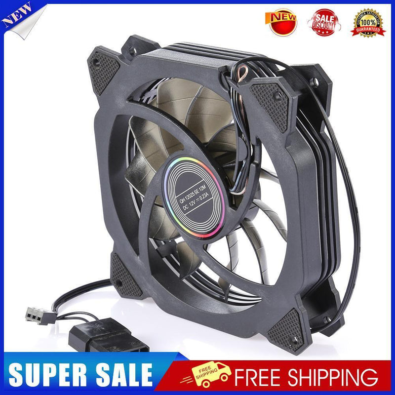 Silent Cooler 120mm Dual Halo Hydraulic Bearing CPU Cooling Fan (Multicolor