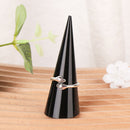 Transparent Cone-Shape Black Ring Holder Display Ring Stand Jewelry Holder