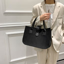 Women Fashion Felt Quilted Handbag Female Casual Soft Small Top-handle Bags