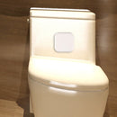 Punch Free Door Bumper Protector Self Adhesive Handle Square Pads (White) Newly