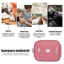 Outdoor First Aid Kit Bag Portable Medicine Storage Case (Red 14x11cm) Newly