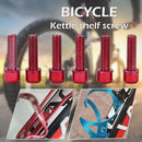 6pcs/set High Carbon Steel M5 Hex Bicycle Holder Bottle Rack Screws (Red)