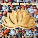 Crystal Display Holder Tray Lotus Jewelry Stones Organizer Home Storage De