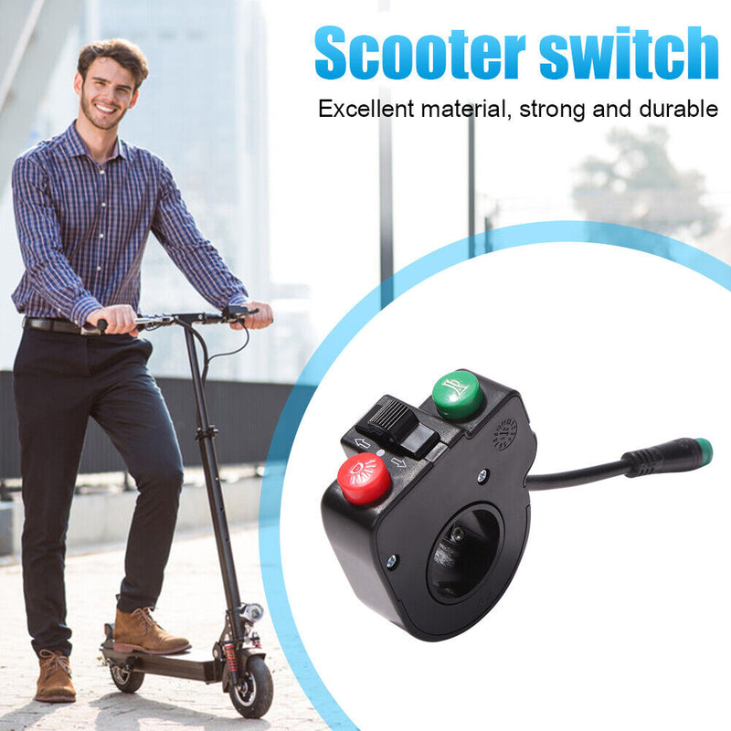 Waterproof Handlebar Headlight Horn Turn Signal Switch for KUGOO M4 PRO Newly