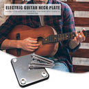 Electric Guitar Neck Plate Guitar Neck Joint Board with 4 Screws Instrument Part