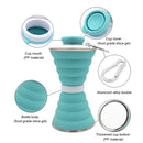 Gym Sports 500mL Collapsible Soft Kettle Outdoor Cycling Silicone Water Bottle