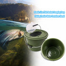 Portable Plastic Fishing Bucket Water Storage Container Handle Fish Storage Tool
