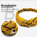 Women Girls Summer Print Bow Cross Headbands Fashion Hairbands Hair Accesso