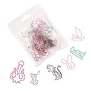 Mixed Color Color Paper Clip Boxed shape Folder Metal Clamp Memo Clamp