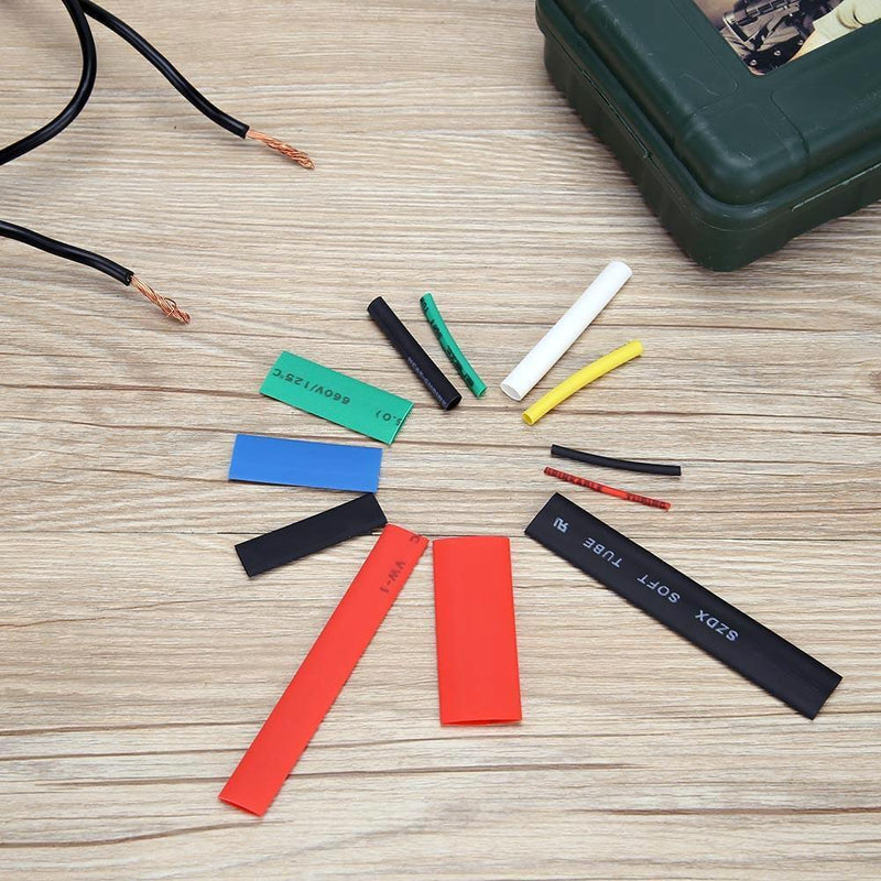 300PCS Polyolefin Heat Shrink 2:1 Halogen Free Heat Shrink Tube Sleeve Kit