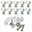 Drawer Diamond Shape Pull Handle Door Knobs Crystal Glass Knobs Cupboard Pulls