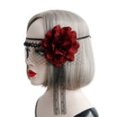Hair Accessories Red Rose Crown Halloween Headbands Hair Wreath Wedding Garland
