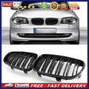 Black Double Slat Kidney Gloss Grill for  E82 Coupe E88 Cabriolet 1 Series