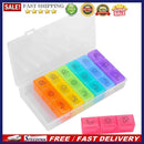 7 Days Weekly Pill Organizer Plastic Tablet Dispenser Medicine Container