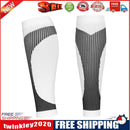 1 Pair Sports Leg Guard Cover Men Women Calf Compression Socks (White L/XL)