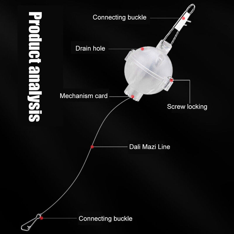 Auto Fishing Hooking PVC Automatic Spring Hook PE Line Quick Fishing Accessories