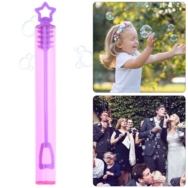 24pcs Empty Wand Tube DIY Bubble Maker Soap Water Bottles Playing Funny Kid