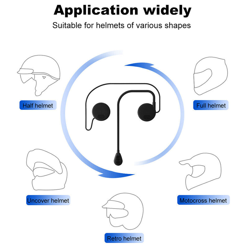 M5H Bluetooth-compatible 5.0 Wireless Handsfree Motorcycle Helmet Headset Newly