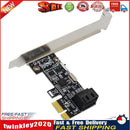 SA3001 2 Port SATA III PCIe Card SATA 3.0 to PCI-e 1X Adapter with Bracket Newly