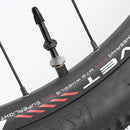 2pcs MTB Road Bike Ready F/V Tubeless Tire Valve for Carbon Rim (Black)