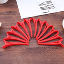 12pcs Hairdressing Sectioning Clamps Clips Salon Hair Styling Tools(Red) Newly