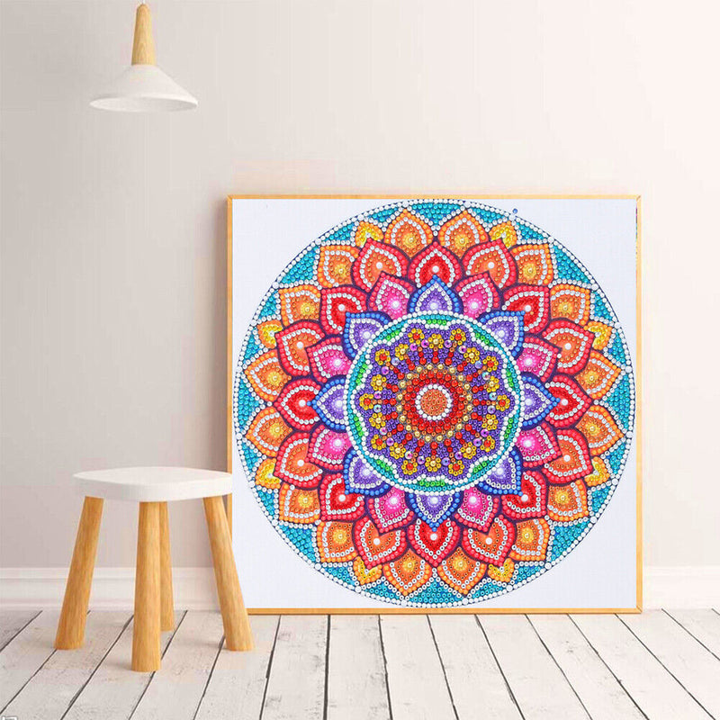 Crystal Drill 5D Special Shaped Diamond Painting Color Mandala Kit (GT138) Newly