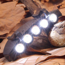 Clip-on Cap Hat Lamps 5 LED Headlamp Flashlight Camping Fishing Head Light Newly