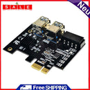 PCI-E Adapter PCI-Express 1x to 16x 1to 4 USB 3.0 Mining Riser Card Molex 4 Pin