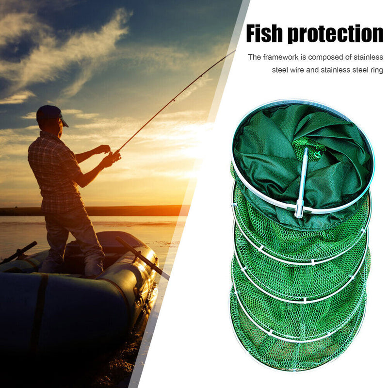 Fishing Net Fish Trap Crayfish Basket Carp Fishing Accessories (25-2.5m) Newly