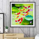 5D DIY Full Drill Diamond Painting Swimming Fish Cross Stitch Embroidery De