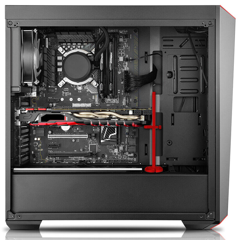 AX-B100 Aluminum Alloy Graphics Card Holder GPU Video Card Bracket (Red) Newly