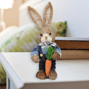 2 pcs Easter Bunny Ornaments Simulation Rabbit Photography Props Home Decor