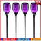 12 LED Flame Torch Light Solar Powered Garden Plug-In Decor Lamp (4pcs) #F