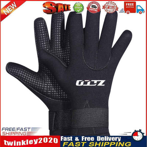 2pcs Warm Gloves 5mm Neoprene Swimming Scuba Diving Gloves for Adults (M) Newly