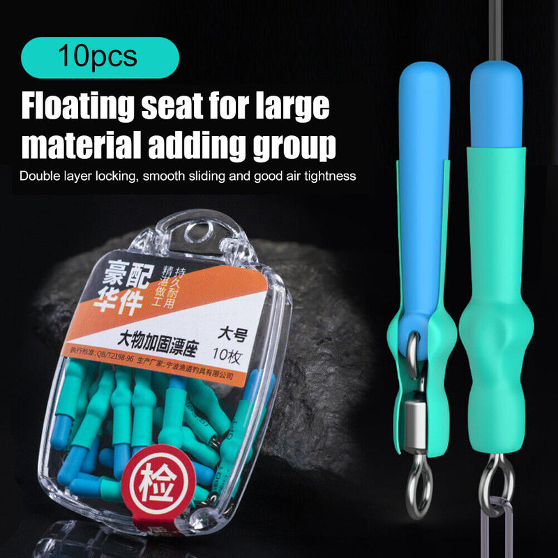 10pcs Drift Fishing Floats Seat Rotation Buoy Fishing Gear Bobber Accessories